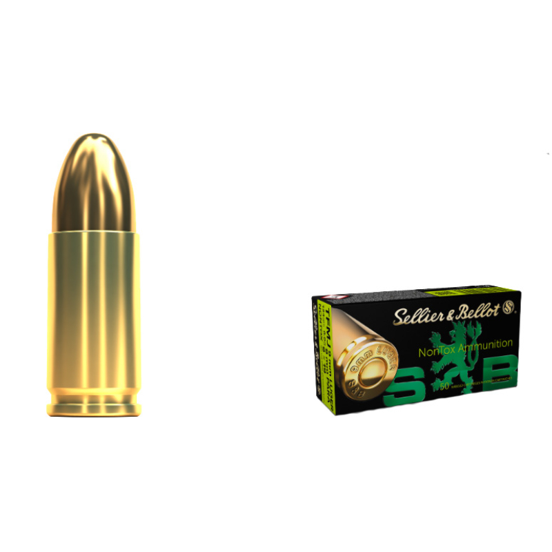Sellier & Bellot 9mm LUGER / 9 x 19 Nontox TFMJ 124