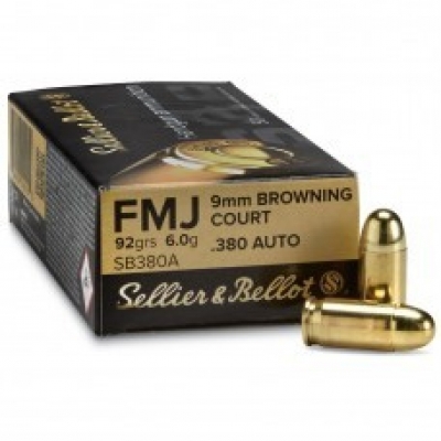 Sellier & Bellot 9mm Browning court / 380 AUTO